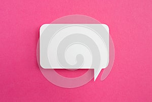 Paper speech bubble photo