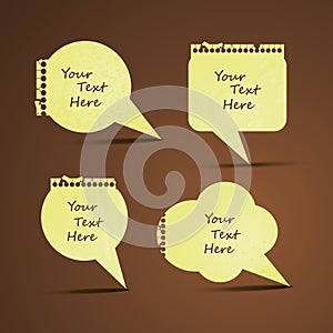 Paper Speech Bubbles