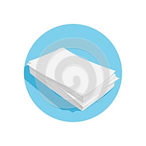 Paper stack in circle