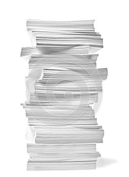 Paper stack pile office paperwork busniess education