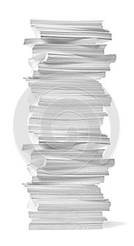 Paper stack pile office paperwork busniess education