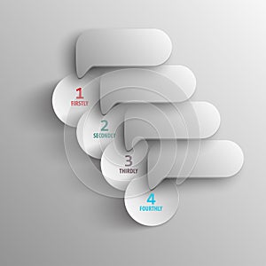 Paper stepwise pattern for business presentations