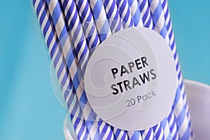 Paper straws environment friendly biodegradable landfill drink cup renewable resource pollution