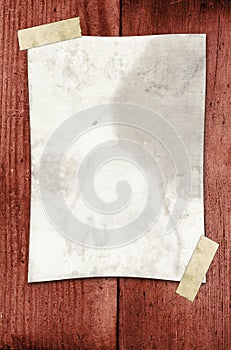 Paper Taped to a Wall