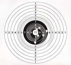 Paper target for shooting practice