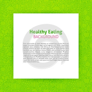 Paper Template Healthy Eating Background