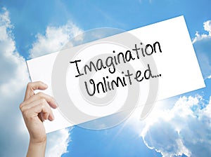 Paper with text Imagination Unlimited