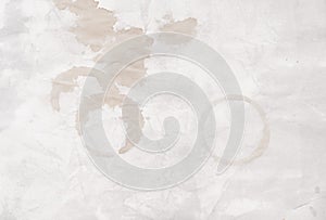 Paper texture with spot from coffee