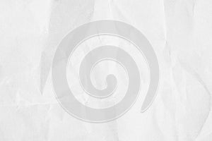 Crumpled white paper texture background for various purposes