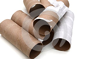 Paper toilet rolls, out of paper