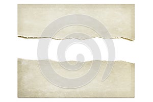 Torn Paper Isolated on White