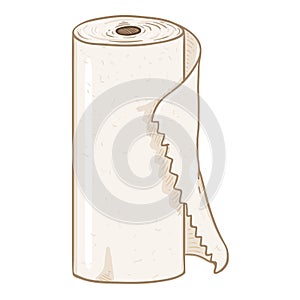 Paper Towel Roll. Vector Illustration