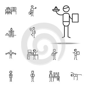 paper toys icon. hobbie icons universal set for web and mobile