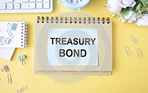 Paper with Treasury bonds on