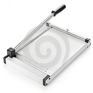 Paper trimmer on white background