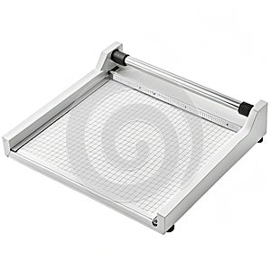 Paper trimmer on white background