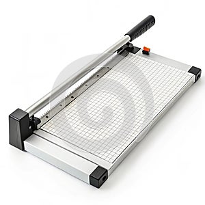 Paper trimmer on white background