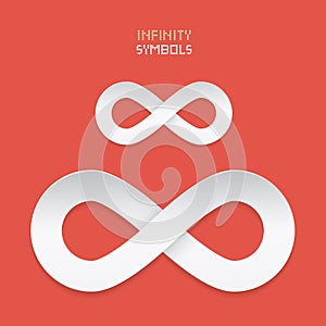 Paper Vector Infinity Symbols