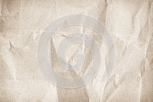 Paper vintage background. Recycle brown paper crumpled texture, Old paper surface for background