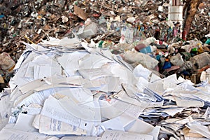 Paper waste for recycle