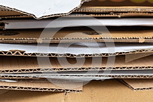 paper waste stacked on top of each other