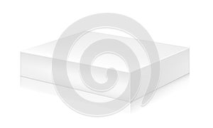 Paper white box mock-up template.