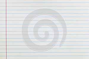 Writing paper note white lined school notebook classroom blank