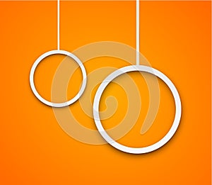 Paper white speech bubbles