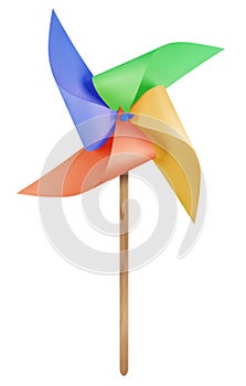 Paper windmill pinwheel - Colorful