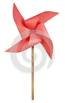 Paper windmill pinwheel - Red