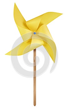 Paper windmill pinwheel - Yellow