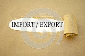 Paper work with import and export