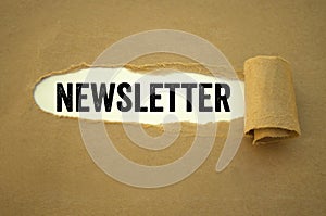 Paper work with newsletter