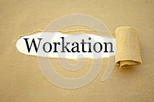 Paper work with workation