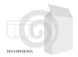 Paperboard Bag Box, Vector with die cut / laser cut layer