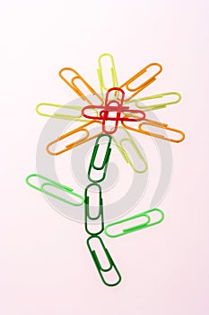 Paperclip flower