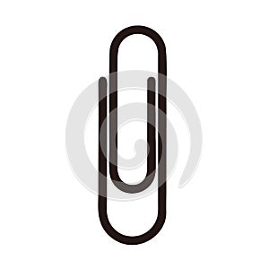 Paperclip icon isolated on white background. Paperclip icon simple sign. Paperclip icon trendy and modern symbol for graphic and w