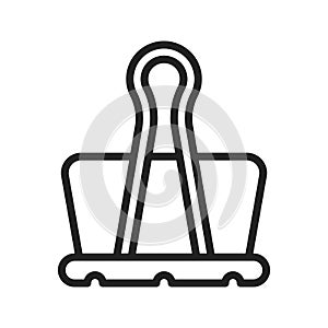 Paperclip icon vector image.