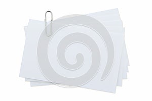 Paperclip on isolated white.
