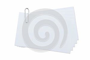 Paperclip on isolated white.