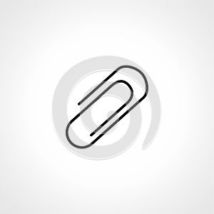 Paperclip line icon. paper clip icon