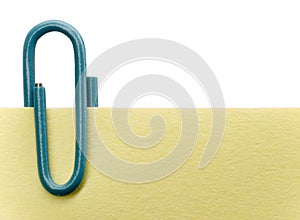 Paperclip on a note