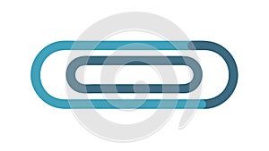 Paperclip Office Stationery Document Fastener, vector design Generative AI