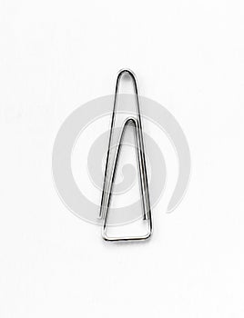 Paperclip on white background