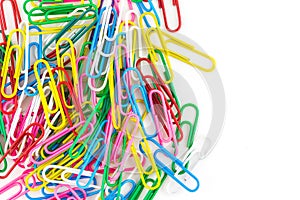 Paperclips isolated