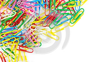 Paperclips isolated