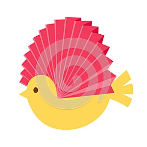 Papercraft bird illustration photo