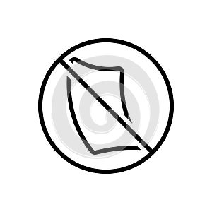 Black line icon for Paperless, cancel and automatic