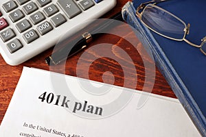 Papers with 401k plan