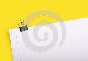 Papers with clip photo